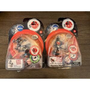 Y2K Skunk Fu Flingz Action Figure Set Kids 3pc Skunk & Ninja Monkeys New